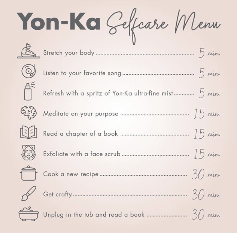 Yonka Self Care Tips